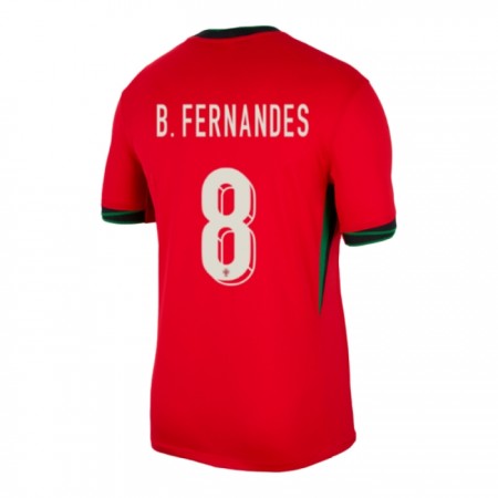 Portugali B. Fernandes 8 Koti Euro 2024 - Jalkapallo Pelipaidat (S/S)